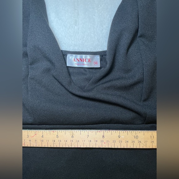 Black clear straps mini Dress - Picture 7 of 9